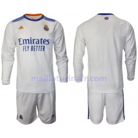 Maillot de Foot Real Madrid Domicile 2021-22 Manches Longues - Enfant